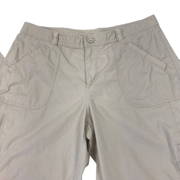 COLUMBIA Cotton Cargo Pant Women 12 Hiking Travel Outdoor Gorpcore Grunge Baggy - Picture 4 of 10